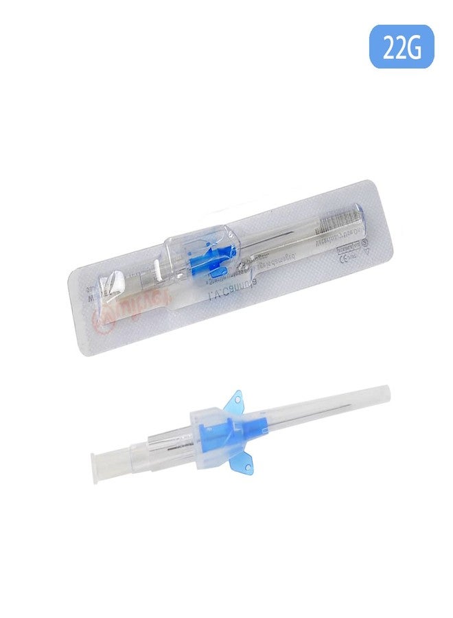 Caphstion Veterinary Disposable Butterfly Type IV Cannula Catheter with Wings 22G Veterinary Instruments(22G,10PCS) - Image 2